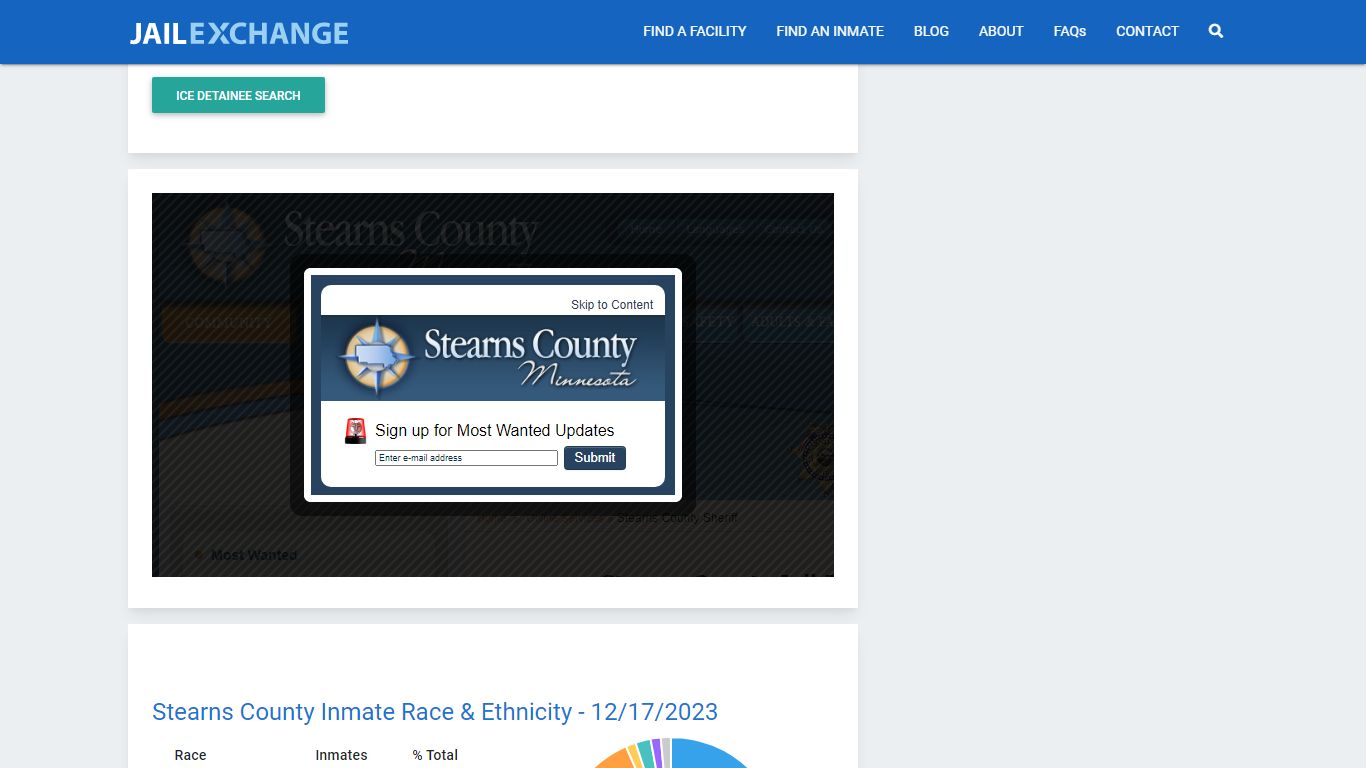 Inmate Search: Roster & Mugshots - Stearns County Jail, MN